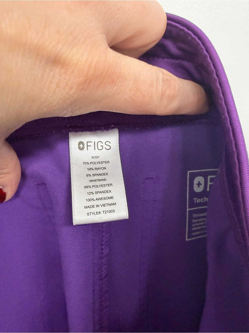 FIGS Women's Purple Livingston (not HW) S
